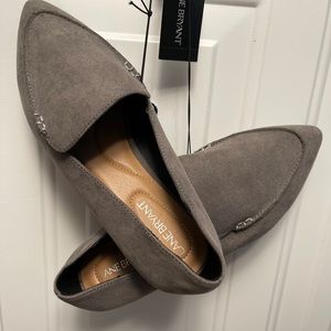 Gray loafers- never worn